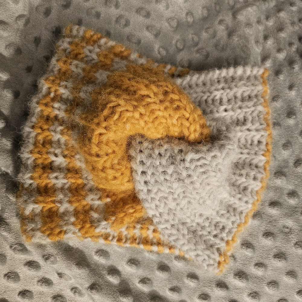BABY ALPACA WOOL & MERINO, Handknit knot headband handmade by me